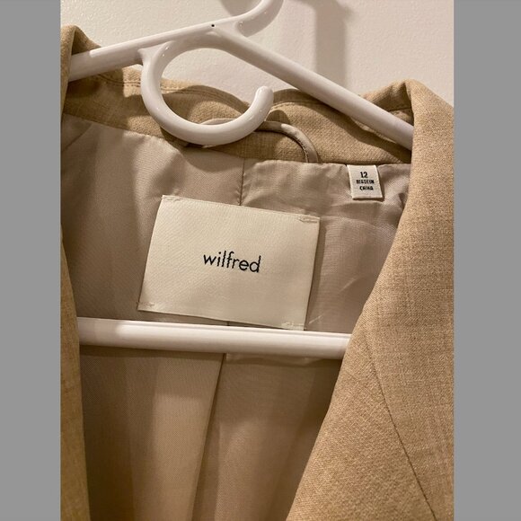Aritzia Wilfred destiny blazer Heather oat beige Size 12 | New | Never worn - Picture 4 of 14